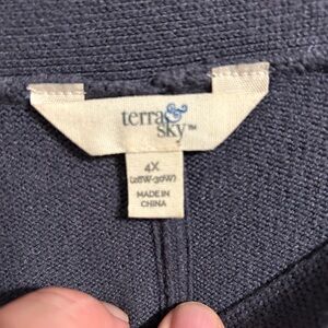 Terra & Sky Charcoal Knit Sweater